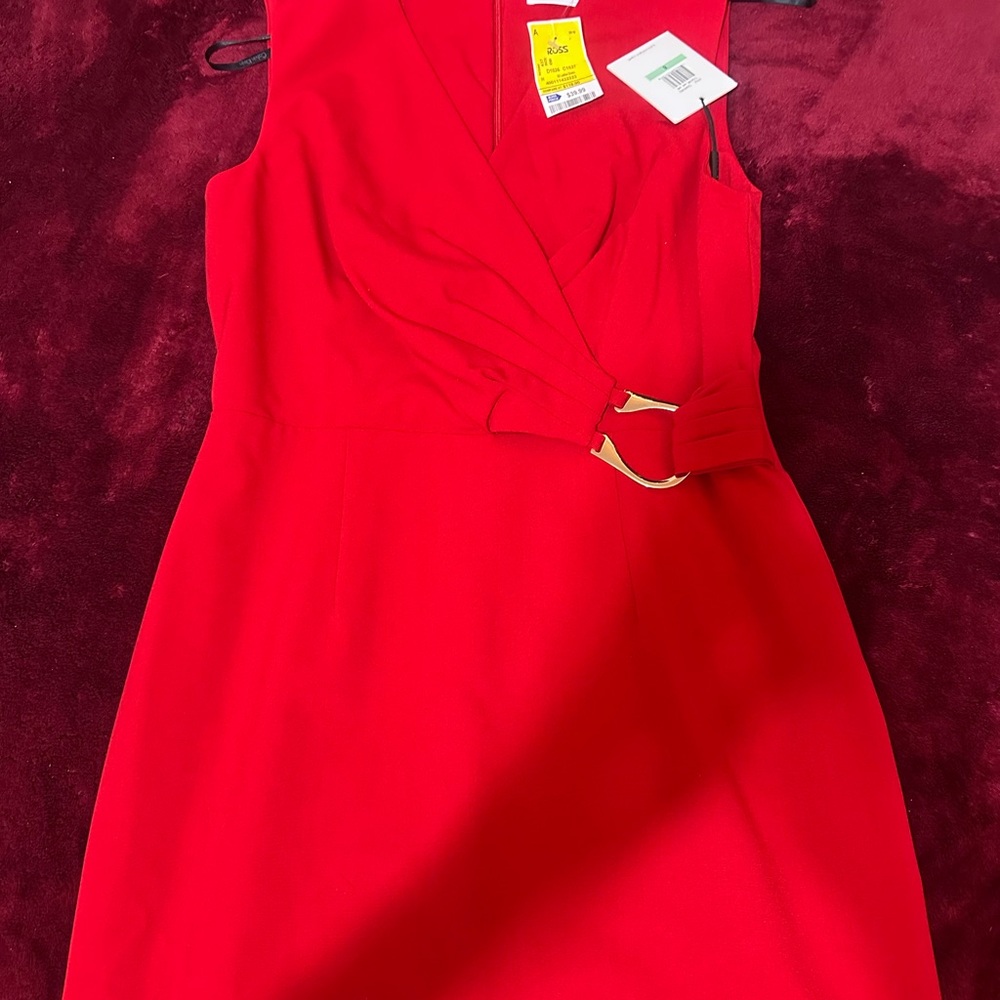 Calvin Klein Vibrant Red Mini Dress